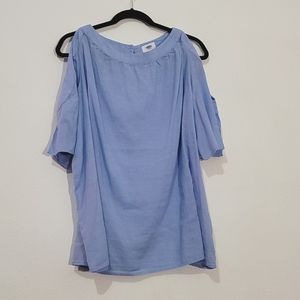 NWT Old Navy cold shoulder blouse